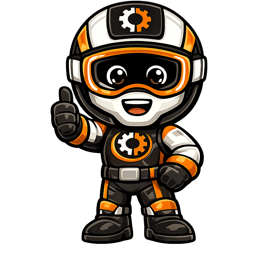 MXServiceBuddy motocross rider giving a thumbs up